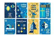 Elegant Blue and Gold Holiday Set, a Seasonal Illustration by Creative Graphics (Thumbnail 5 of 9)