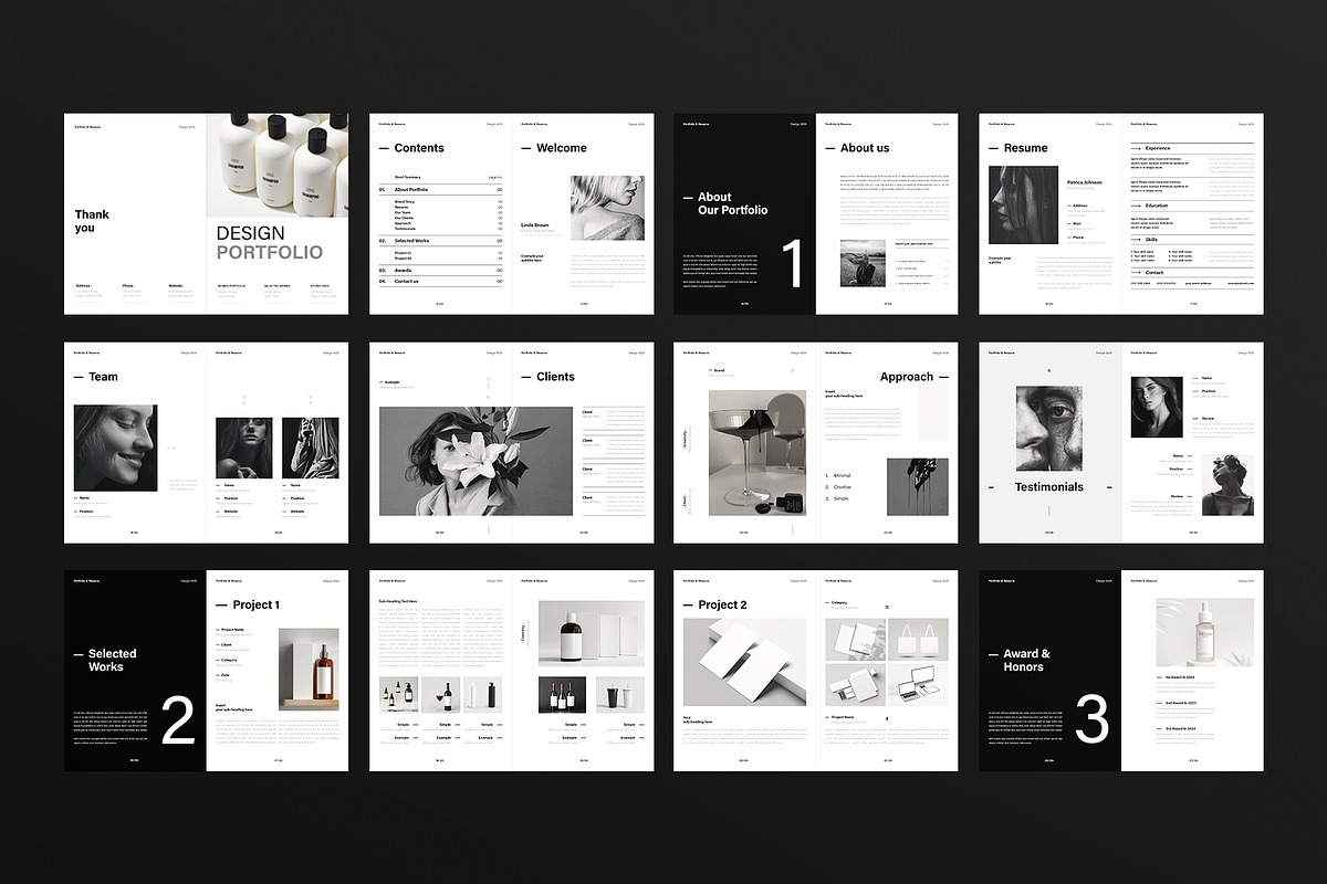 Design Portfolio and Resume Template, a Brochure Template by ArtisanaAura (Photo 12 of 12)