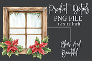 Christmas Cozy Window Clipart, an Illustration by Rose Art (Thumbnail 4 of 4)