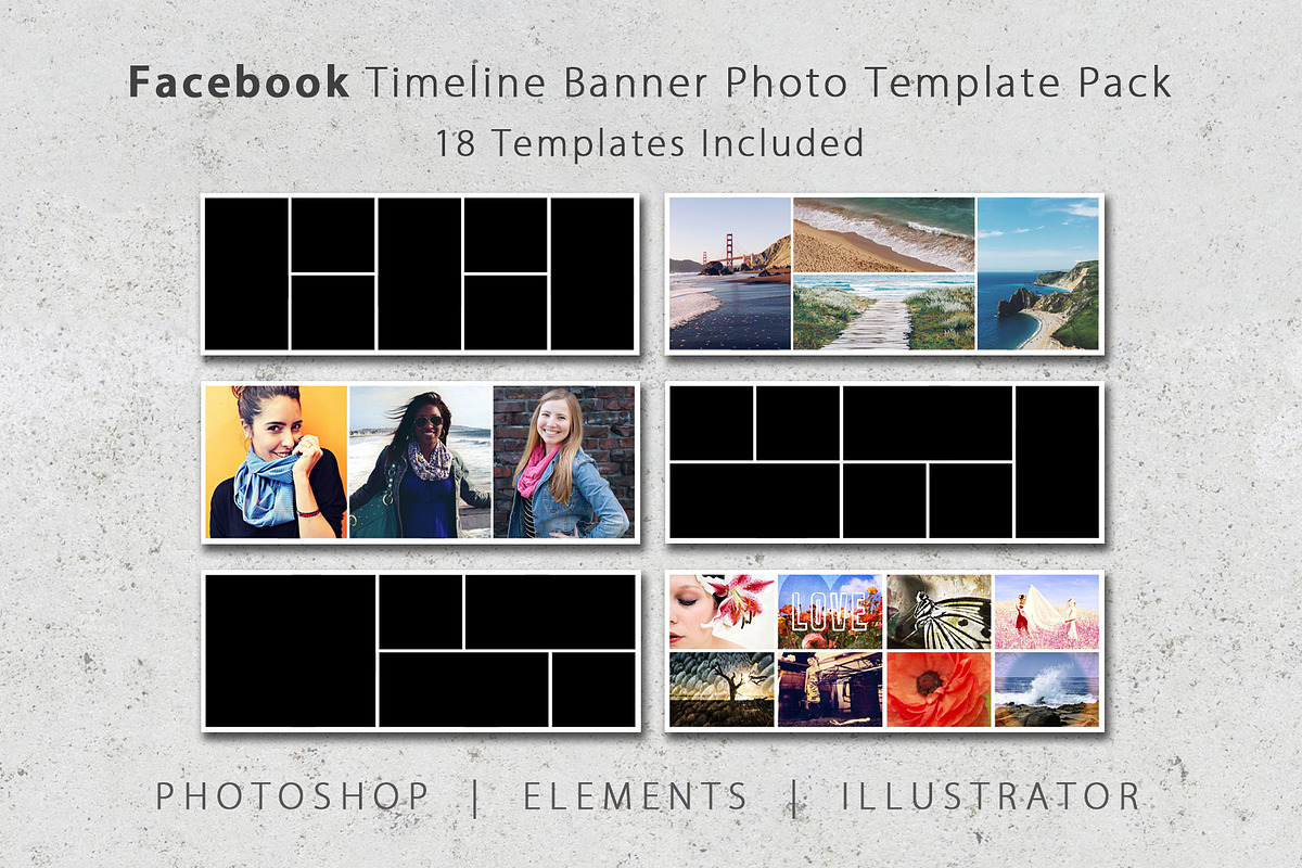 Facebook Timeline Banner Templates, a Social Media Template by Loveurstyle Designs (Photo 1 of 5)