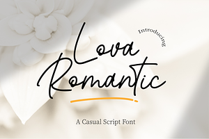 Lova Romantic - Casual Script Font