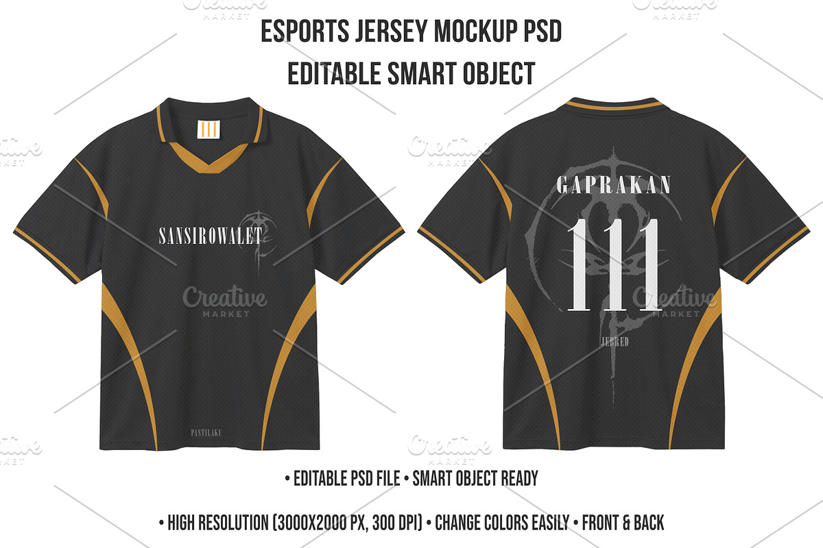 Esports Jersey Mockup PSD, a Shirt Mockup by std.badboy (Photo 1 of 4)