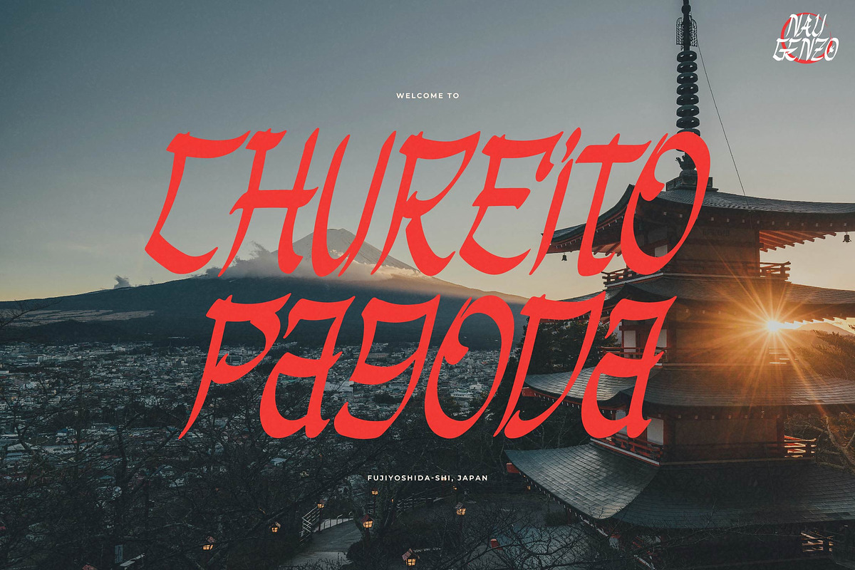 Nau Genzo | Brush Japanese Style, a Handwritten Font by Denustudios (Photo 2 of 14)