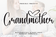 Grandmother | Script Font, a Handwritten Font by Scratchones (Thumbnail 1 of 9)