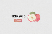 Pastel Fruits Watercolor Clipart, a Food Illustration by creationsbyapuruh (Thumbnail 9 of 9)