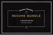 Premium Resume Bundle, a Resume Template by sz81 (Thumbnail 2 of 4)