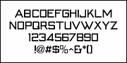 Generic Squared JNL, a Sans Serif Font by Jeff Levine Fonts (Thumbnail 3 of 5)