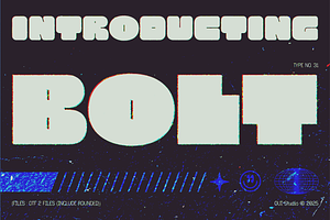Bolt Geometric Sans Serif Font