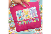 Faux Yarn Happy Easter Png, an Illustration by Designking (Thumbnail 3 of 6)