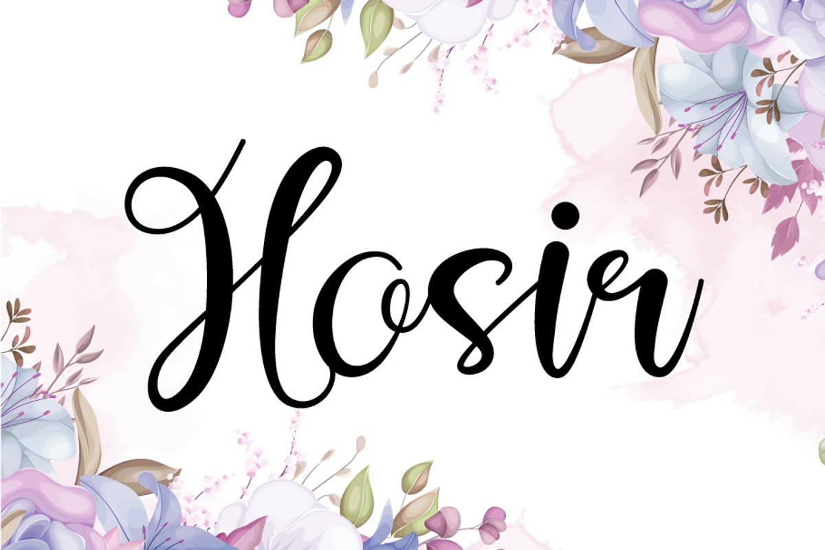 Hosir, a Script Font by khalwa.studio (Photo 1 of 6)