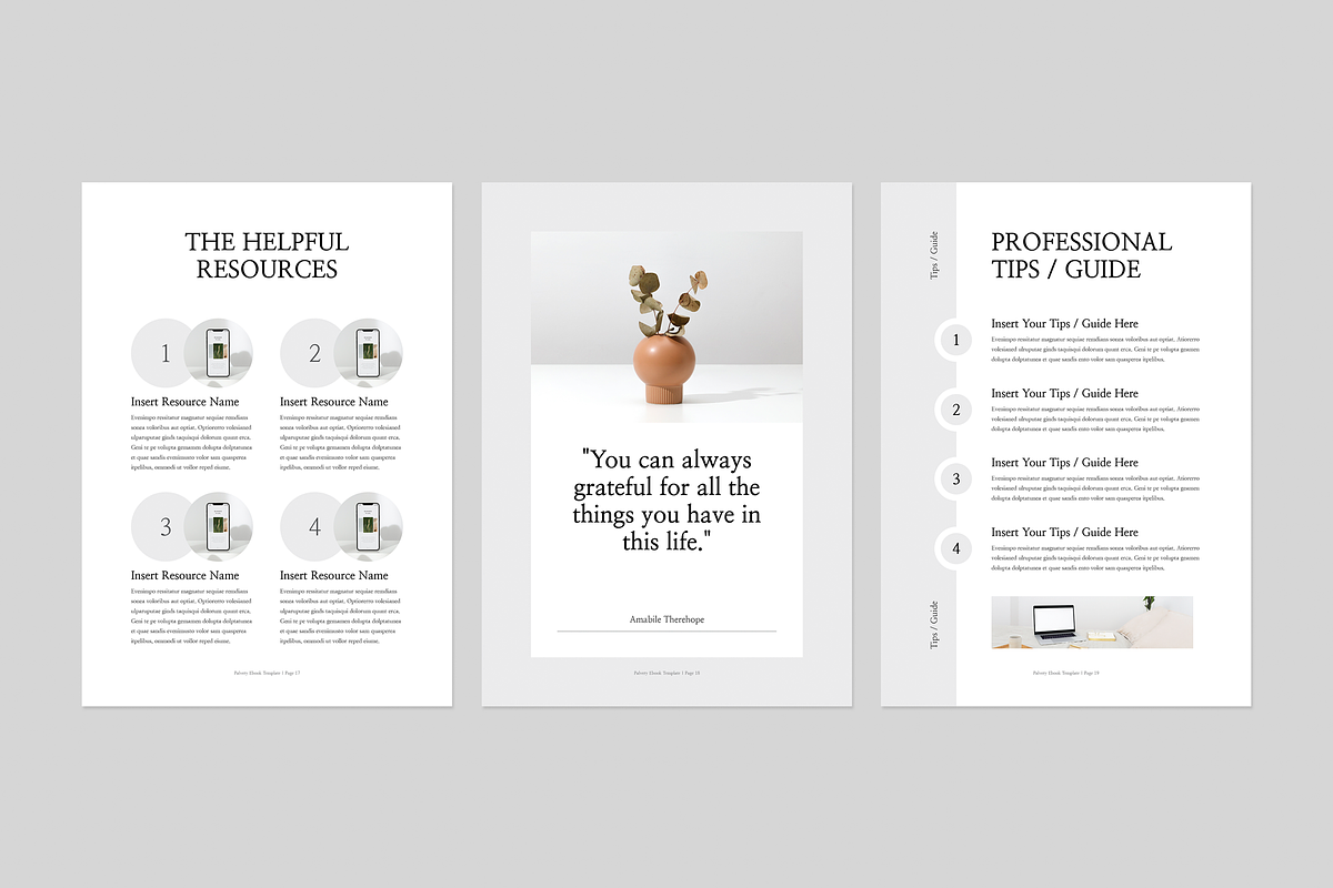 Ebook | MS Word & Indesign, a Magazine Template by Leaflove (Photo 7 of 10)