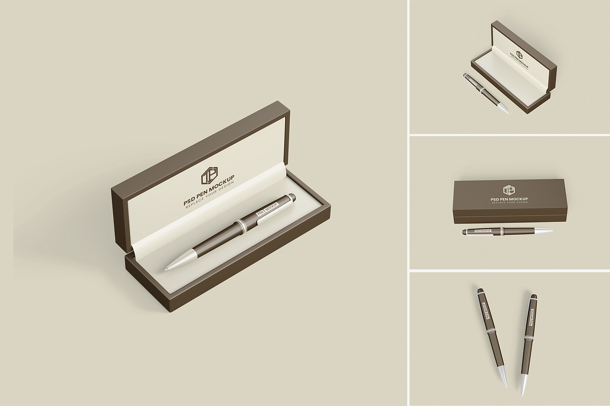 Realistic Pen Mockup, a Pens & Pencil Mockup by tiyasprabawa (Photo 1 of 5)