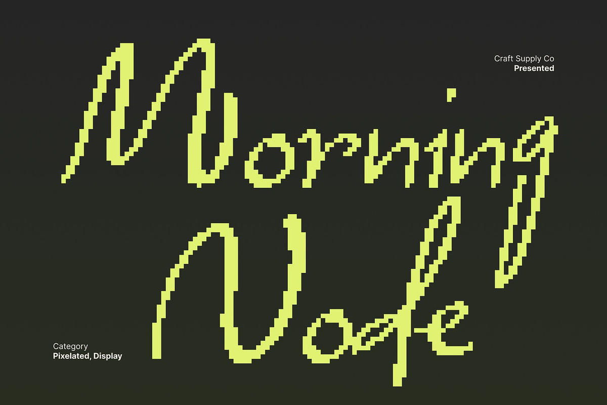 CS Belluga Pixel, a Handwritten Font by Craft Supply Co. (Photo 2 of 8)