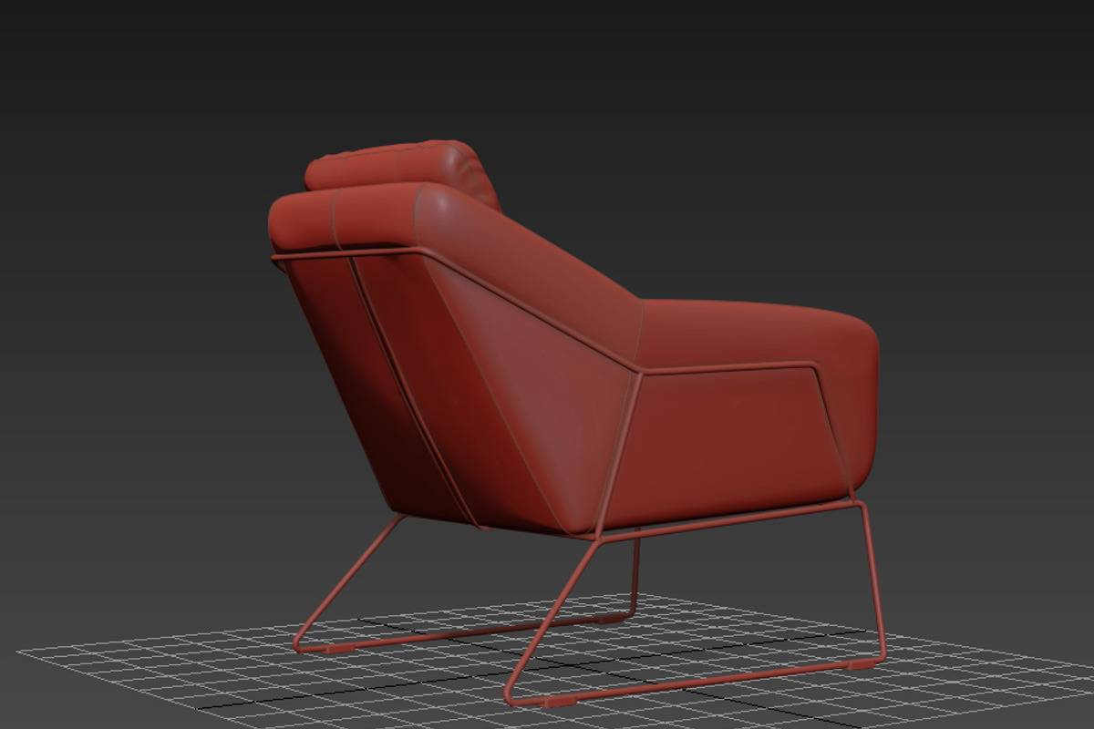 METL LOUNGE CHAIR Industry west, a Furniture 3D Model by NOMODOL (Photo 8 of 11)
