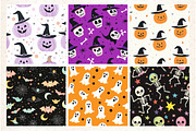 Happy Cute Halloween Seamless Patter, a Pattern Graphic by Libby Wishes (Thumbnail 2 of 4)