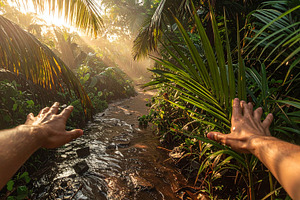First‑person view of a tropical adventure at highs, an Arts & Entertainment Photo by DanFLCreativo