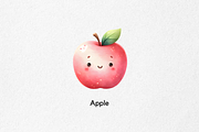 Bundle Kawaii Fruits Clipart PNG, a Food Illustration by jvxvxnism (Thumbnail 2 of 22)