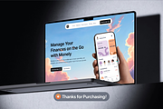 Monely – Finance App Landing Page, an UI Kit Template by AtelierDuVow (Thumbnail 4 of 5)