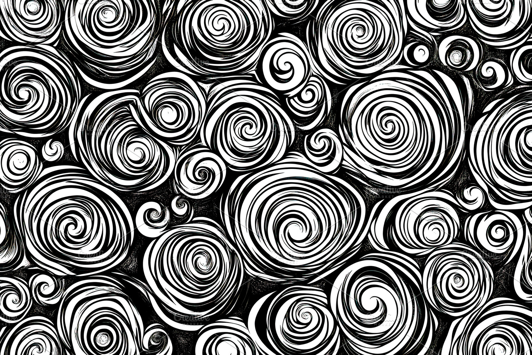 Black and White Swirl Pattern, a Background Photo by Ales Munt