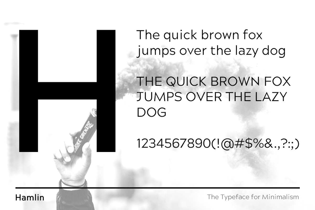 HAMLIN - Minimalist Font Family, a Sans Serif Font by Designova® (Photo 4 of 9)