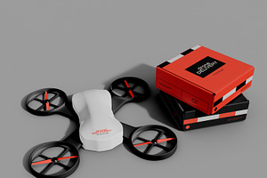 Drone Delivery App Designs Mockup