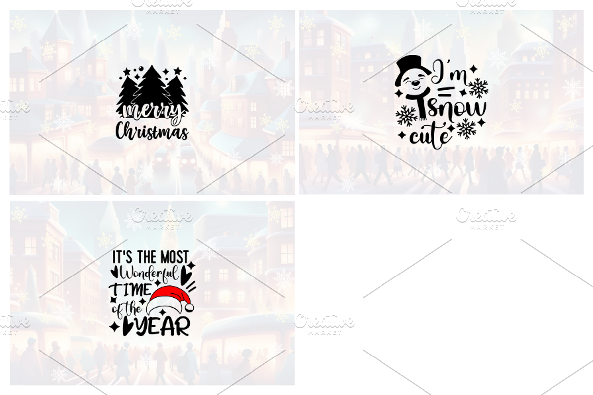 Christmas Card Design Bundle 16, a Card Template by Jay Major Designs (Photo 7 of 7)