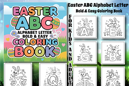 Easter ABC Alphabet Letter Coloring