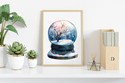 Watercolor Whimsical Holiday Clipart, an Illustration by Canvas Craft (Thumbnail 6 of 7)