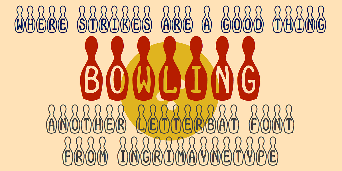 Bowling, a Symbol Font by Ingrimayne Type (Photo 3 of 4)