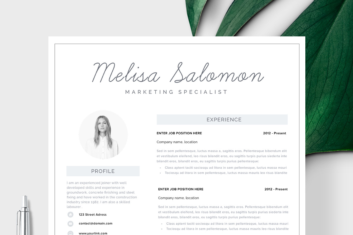 Resume Template 1, 2 page Melbourne, a Resume Template by Resume Angels (Photo 2 of 9)