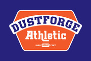 Dustforge Athletic Sports Font, a Slab Serif Font by Serbaneka Studio (Thumbnail 6 of 8)