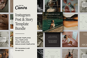 Luxury Social Media Templates, a Social Media Template by Brand & Bloom (Thumbnail 1 of 9)