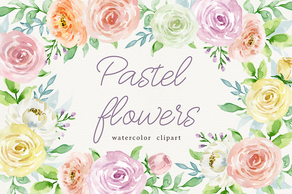 Pastel flowers, an Illustration by long summer (Photo 1 of 11)
