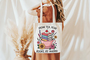 Drink Tea Read Books Be Happy Png, an Illustration by Daily.Designs (Thumbnail 5 of 5)