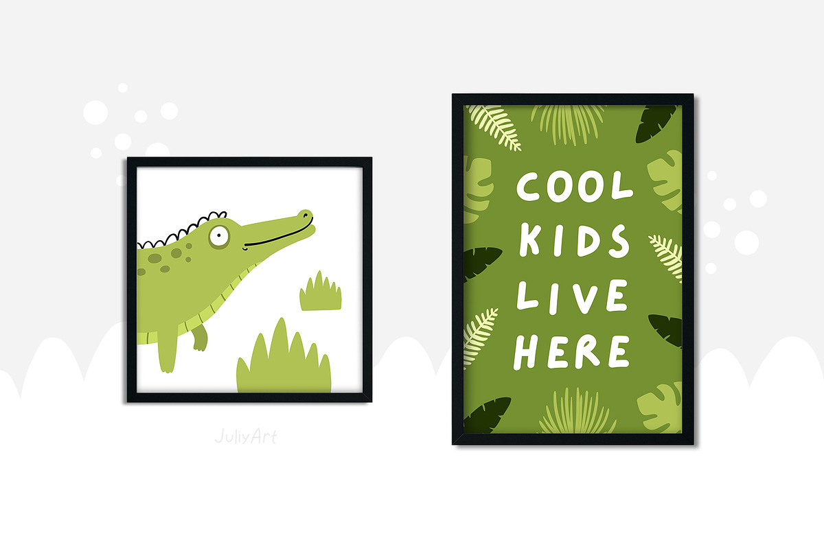 Safari Animals Children clipart set, an Animal Illustration by JuliyArt (Photo 6 of 12)