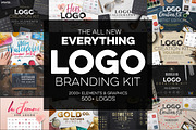 The Best Logo Creation Kit Bundle, a Branding & Logo Template by Graphicdome (Thumbnail 1 of 145)