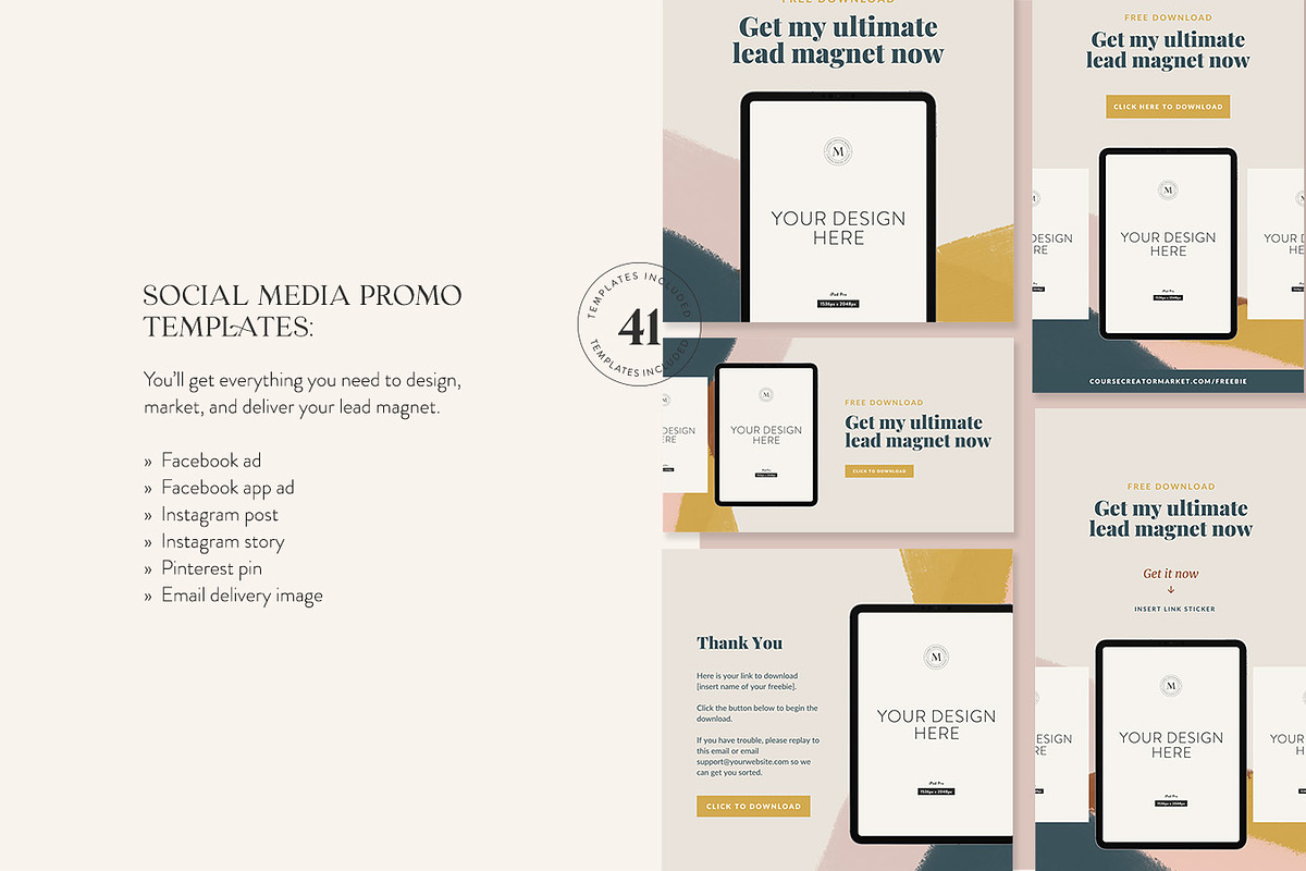 Trendy Lead Magnet Builder Bundle, a Marketing Template by Jessica Rea (Photo 3 of 4)