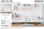 Nursery Bedding, Frame & Wall Mockup, a Household Mockup by mock-ups (Thumbnail 15 of 23)