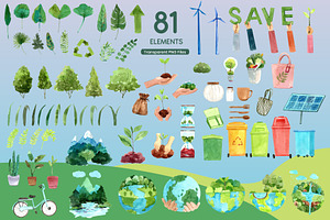 Save The Earth Watercolor Set