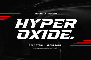 Hyper Oxide - Display Sport Font, a Sans Serif Font by Afkari Studio
