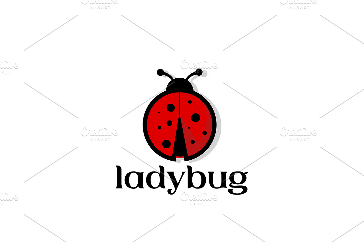 Red Lady Bug Logo Icon, a Branding & Logo Template by AlvinStd