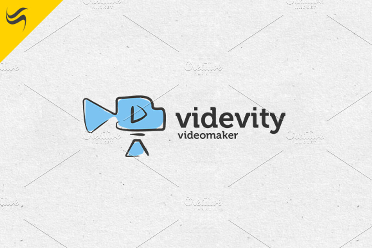 Videvity Logo Template, a Branding & Logo Template by sah.bro (Photo 4 of 4)