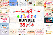 Scripte in Beauty Font Bundle, a Script Font by JustArtDigital (Thumbnail 1 of 4)