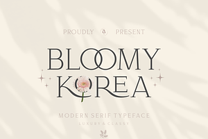 Bloomy Korea - Modern Serif Font