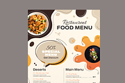 Food Menu Template, a Flyer Template by MightyDesign (Thumbnail 4 of 8)