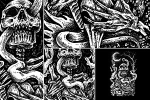 Nightmare skull | T-shirt design