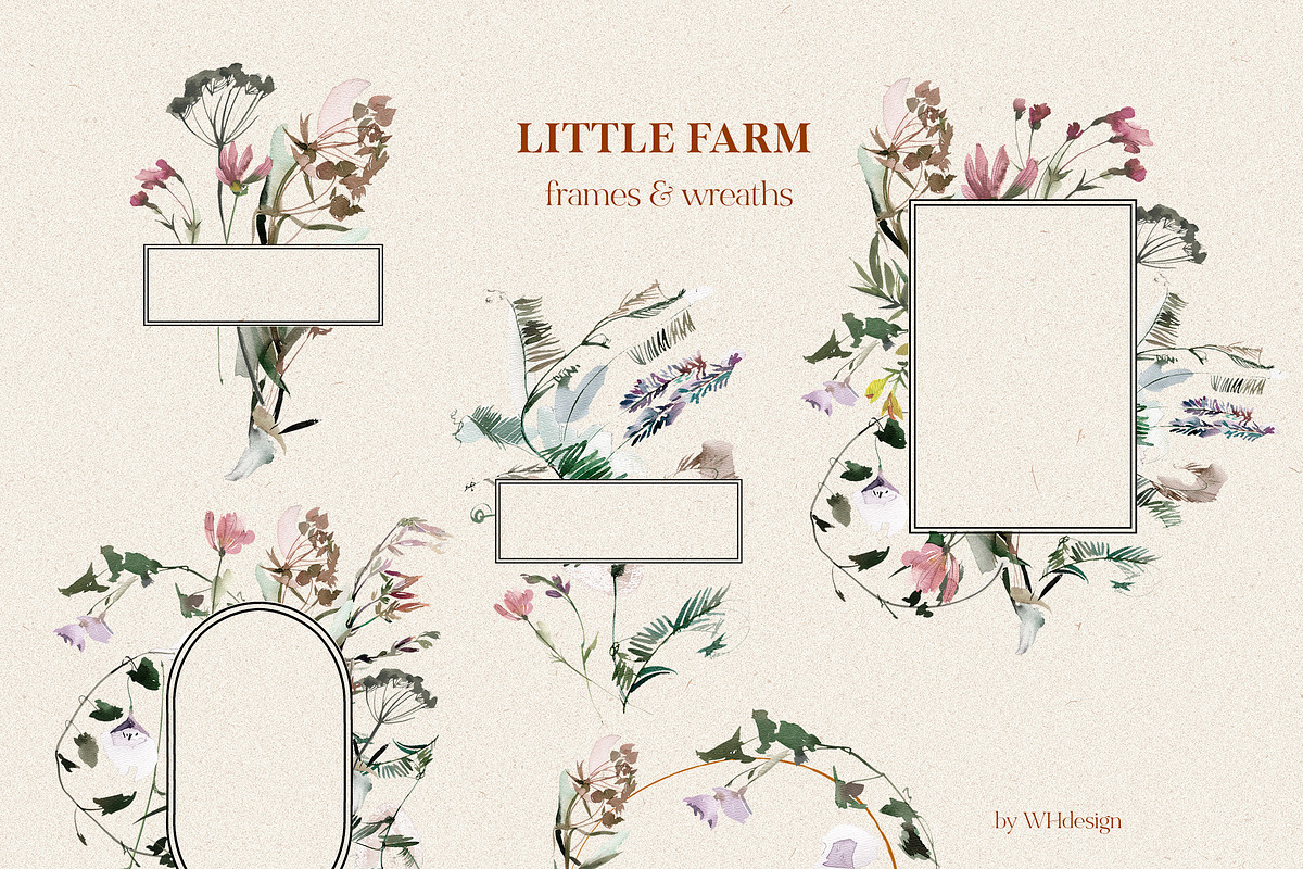 Little Farm Animals Clip Art, an Animal Illustration by whiteheartdesign (Photo 15 of 18)