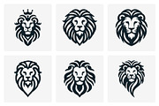 Modern Lion Mascot Logo Bundle, a Branding & Logo Template by Vectorium Studio (Thumbnail 16 of 21)