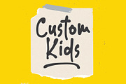 Custom Kids, a Font by Atj.std (Thumbnail 1 of 5)