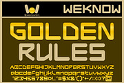 Gold Standard font, a Font by weknow (Thumbnail 4 of 8)